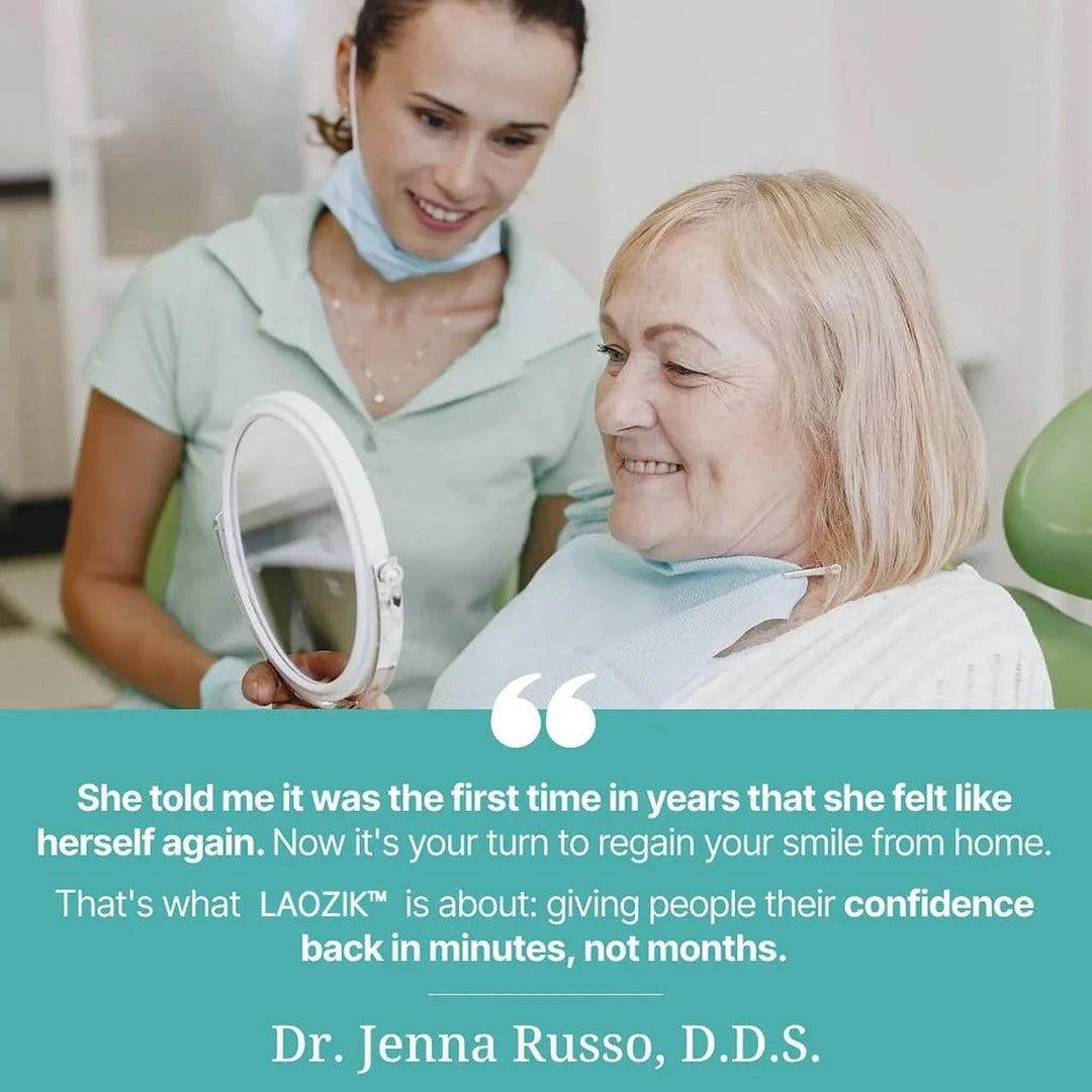 Removable full-arch denture set with flexible cushioned grip for daily use