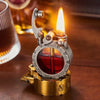 Vintage-Style Lighter with Rocker Switch and Windproof Transparent Tank