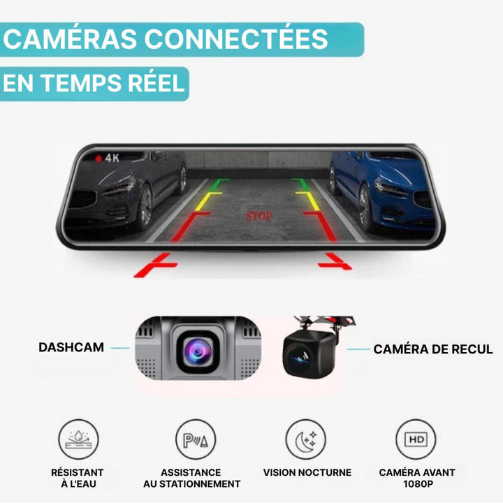 Rétroviseur DashCam CarPlay zaxx