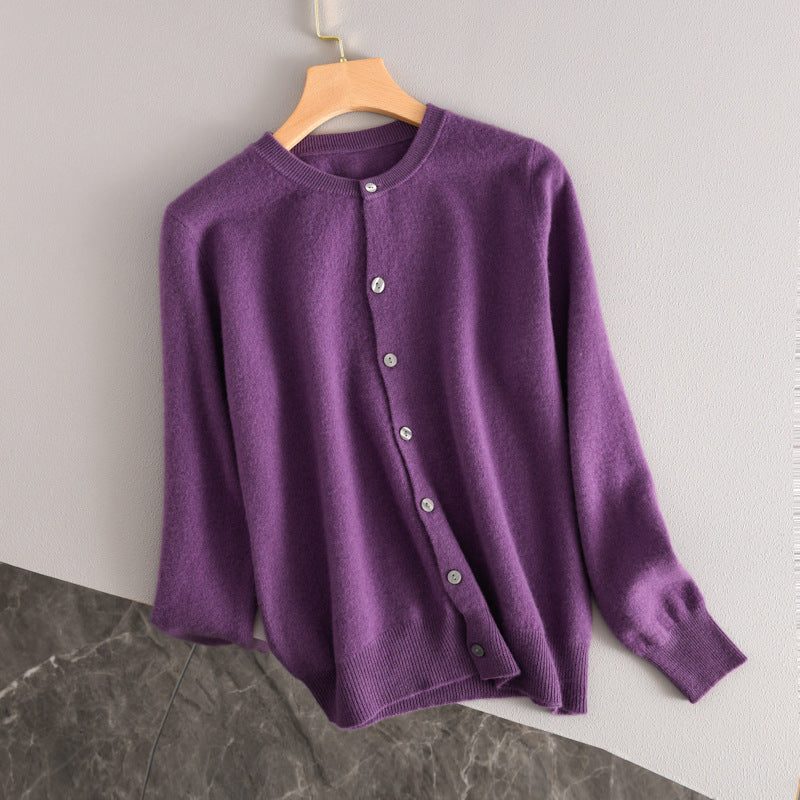 Cashmere Button-Down Cardigan for Women