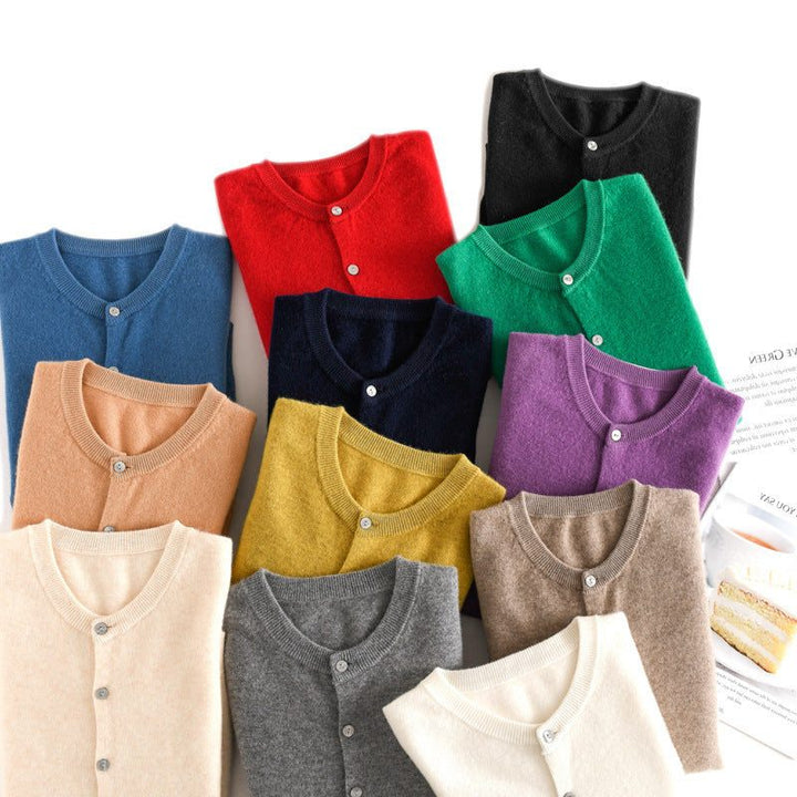 Cashmere Button-Down Cardigan for Women