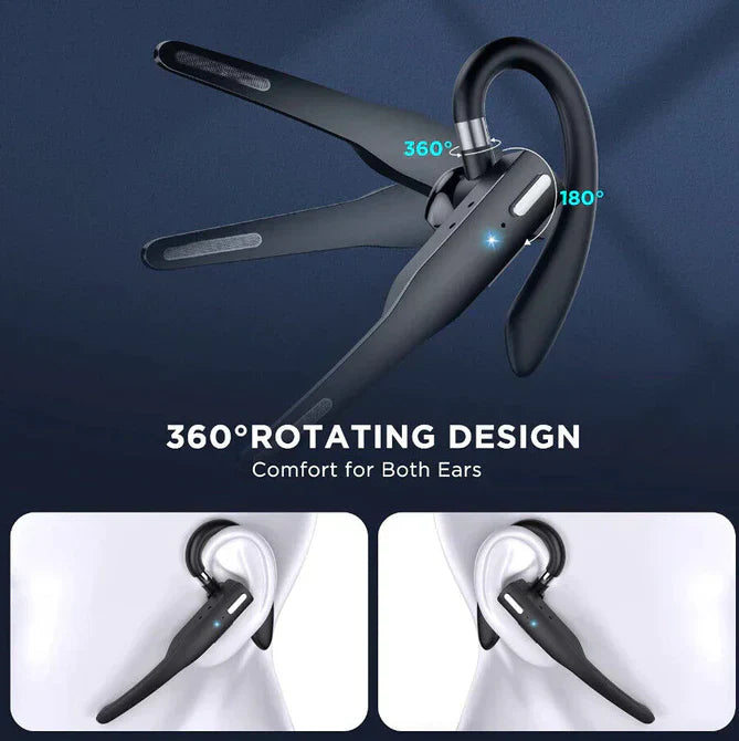 RoadMic Pro - Bluetooth 5.1 Wireless Headset with Dual Microphone
