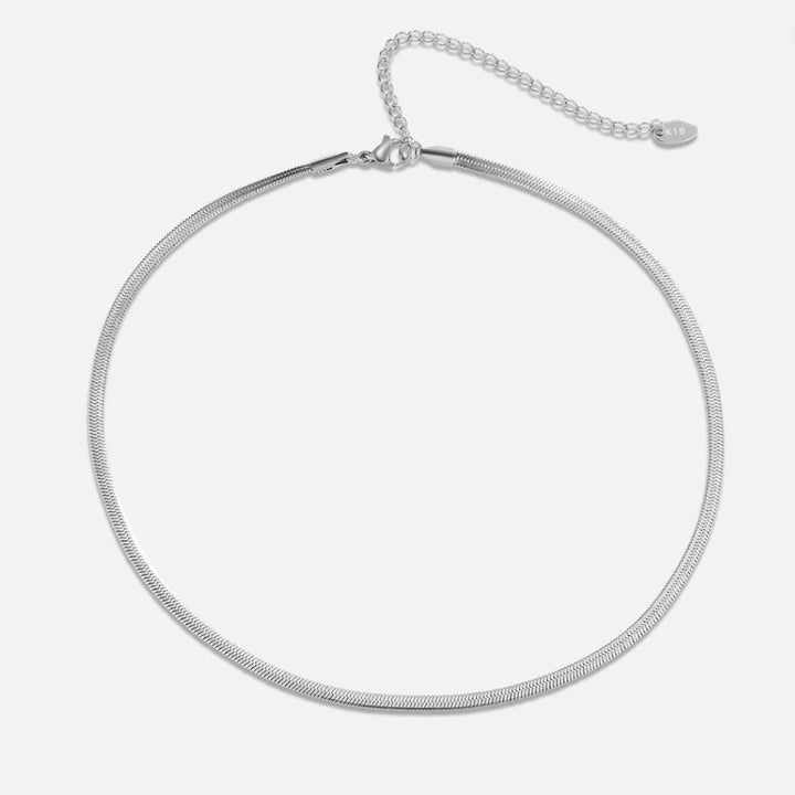 Elegant silver snake chain with refined shine