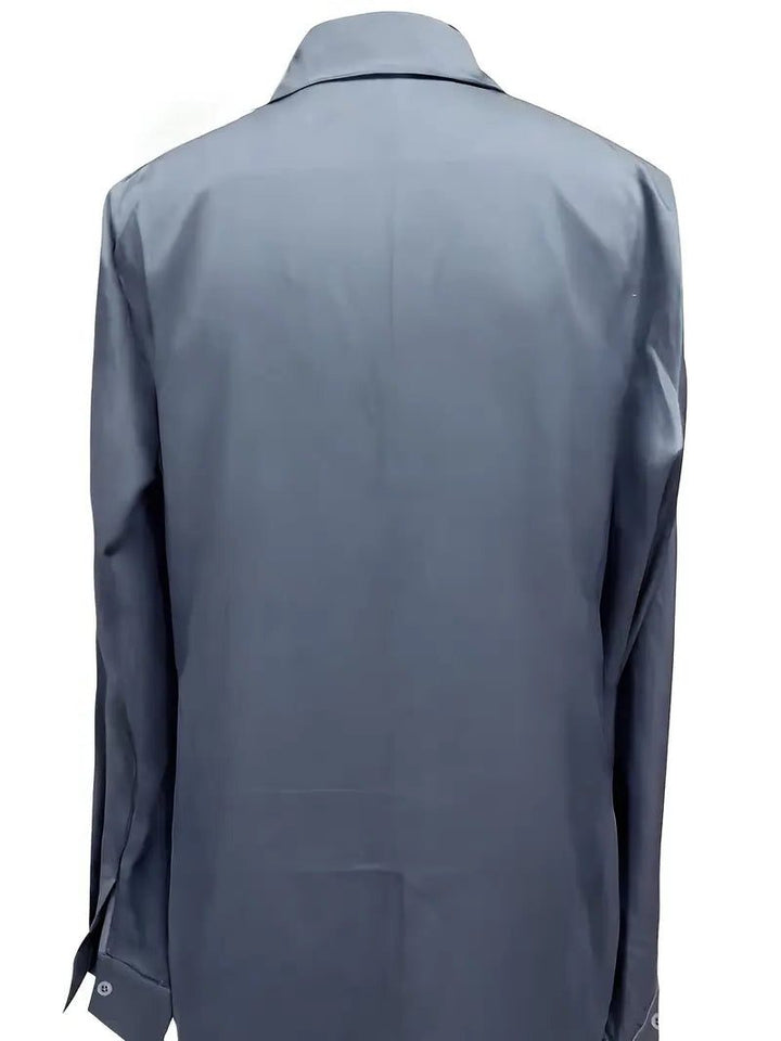 Satin V-Neck Blouse for Women