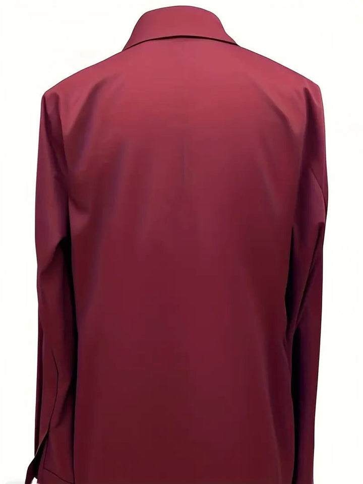 Satin V-Neck Blouse for Women