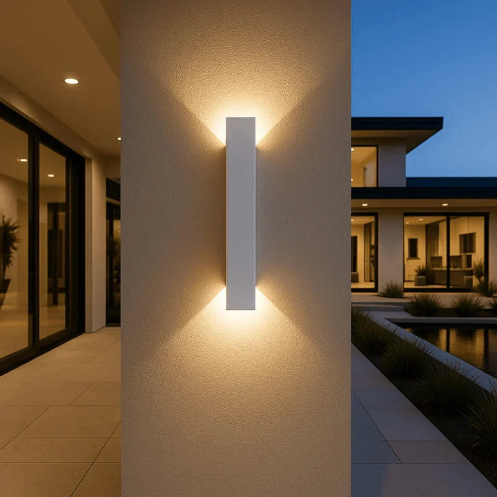External LED Wall Light with Up-and-Down Beam – Weatherproof, IP65-rated