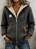 Sherpa-Lined Quilted Hooded Jacket for Women