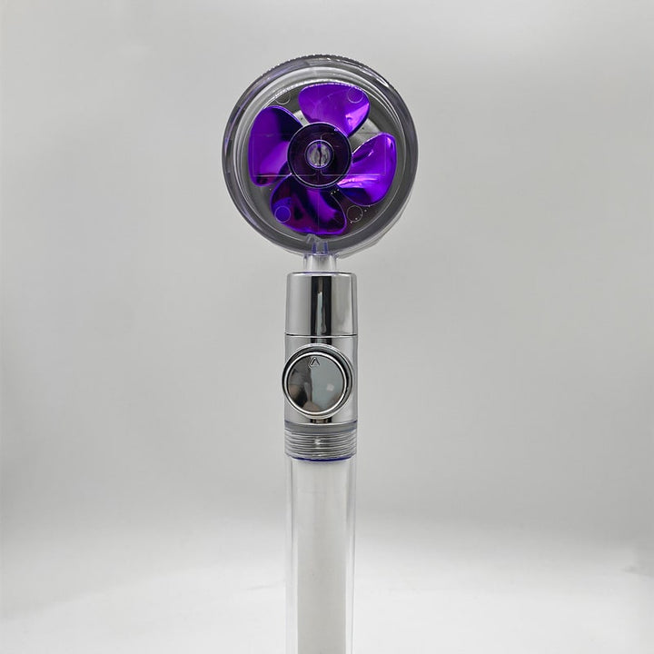 Shower Head with Hard Water Filter High Pressure Propeller Fan and Pause Button Kdf 55