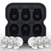 Silicone Skull Ice Cube Maker Tray with Large Reusable Mold for Drinks and Whiskey Ball