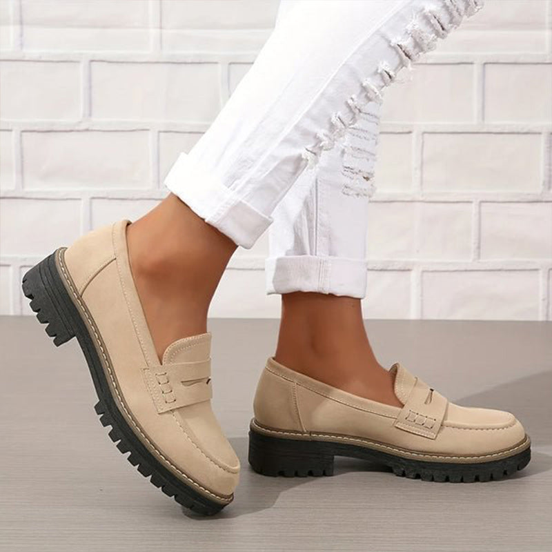 Orthopedic Comfort Loafers with Padded Platform Sole