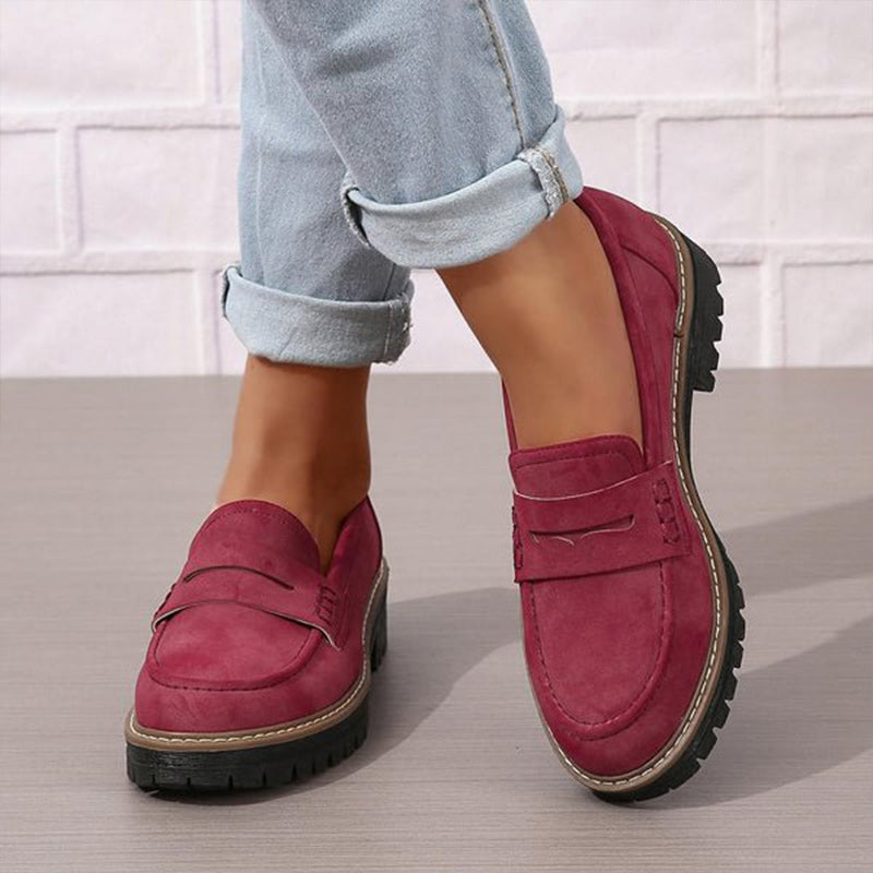 Orthopedic Comfort Loafers with Padded Platform Sole