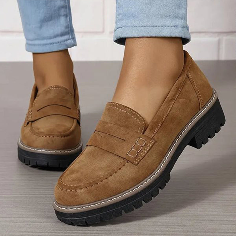 Orthopedic Comfort Loafers with Padded Platform Sole
