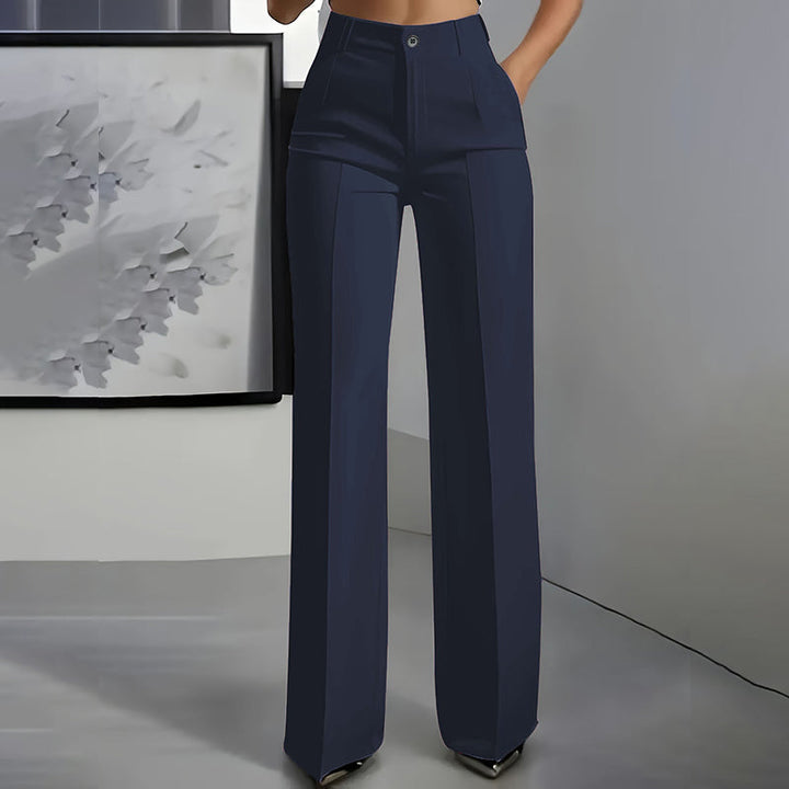 Women's High-Waist Pants | Straight Leg & Crease | Sizes S–3XL