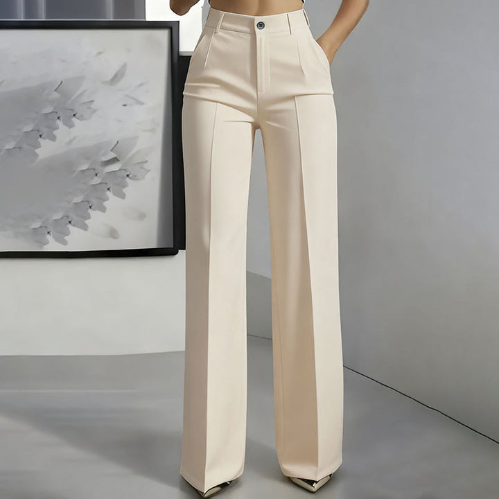 Women's High-Waist Pants | Straight Leg & Crease | Sizes S–3XL