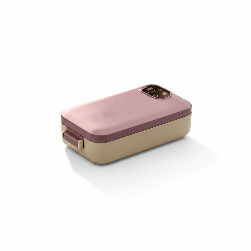 Cordless self-heating electric lunchbox with stainless-steel insert