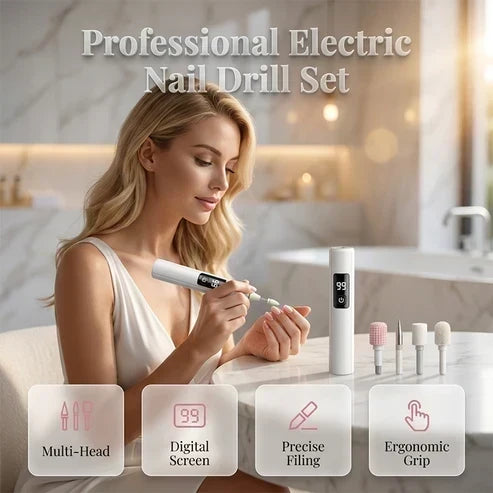 Precision LED Electric Nail Sander with Digital Display