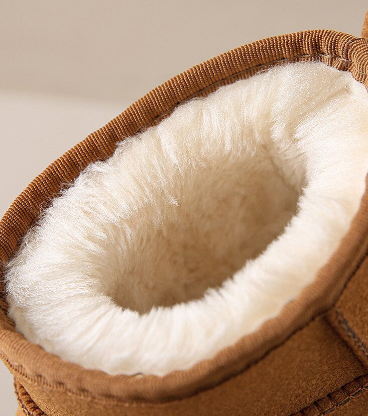 Elegant Winter Ankle Boots with Fur for Women