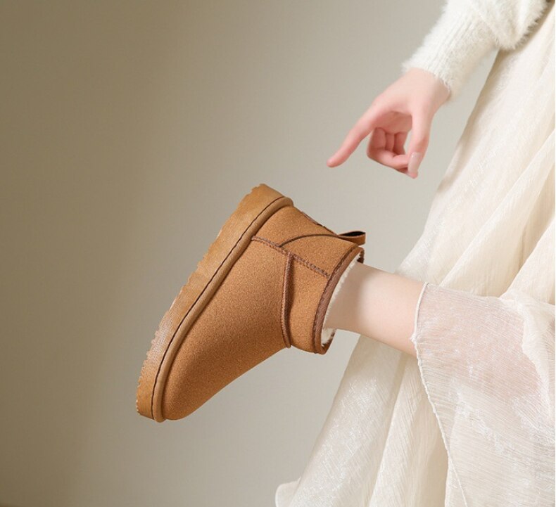 Elegant Winter Ankle Boots with Fur for Women