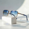 Retro Aviator Gradient Sunglasses