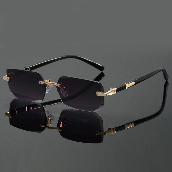 Alexander | Sunglasses Rimless Cut Edge UV400 Protection Lightweight