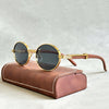 Daniel | Sunglasses Round Gold Frame Designer UV400 Protection