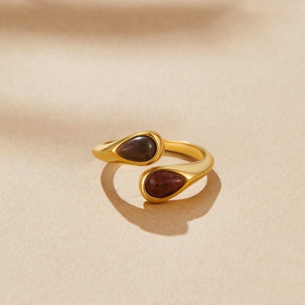 Tiger Eye Stone Wrap Ring