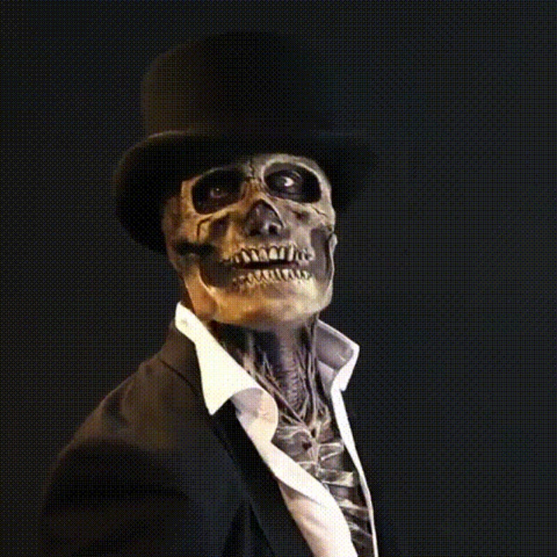 Ultra-realistic Halloween skeleton costume with mask