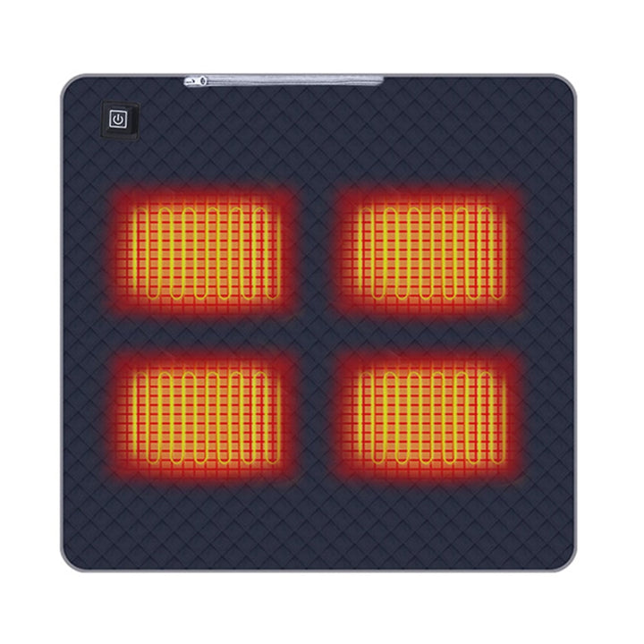 USB Powered Heated Camping Sleeping Pad with Multiple Heating Zones and Quilted Fabric