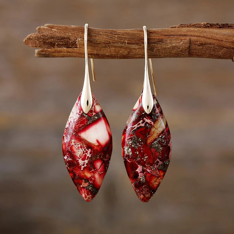 Natural stone earrings