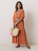 Brooklyn | Women’s Boho V Neck Tiered Maxi Dress