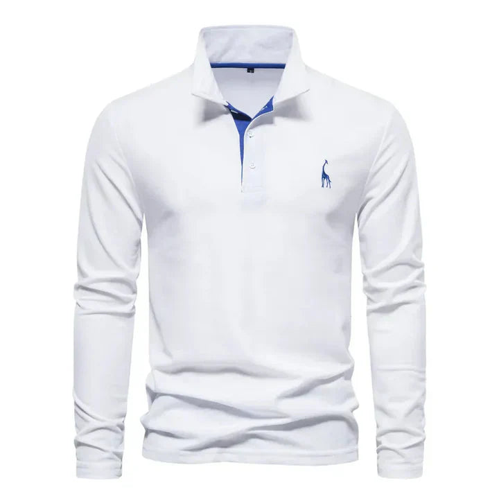 Long-Sleeved Polo Shirt for Men