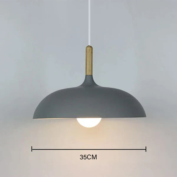 Scandinavian Oak Ceiling Lamp | Modern and Energy-Efficient