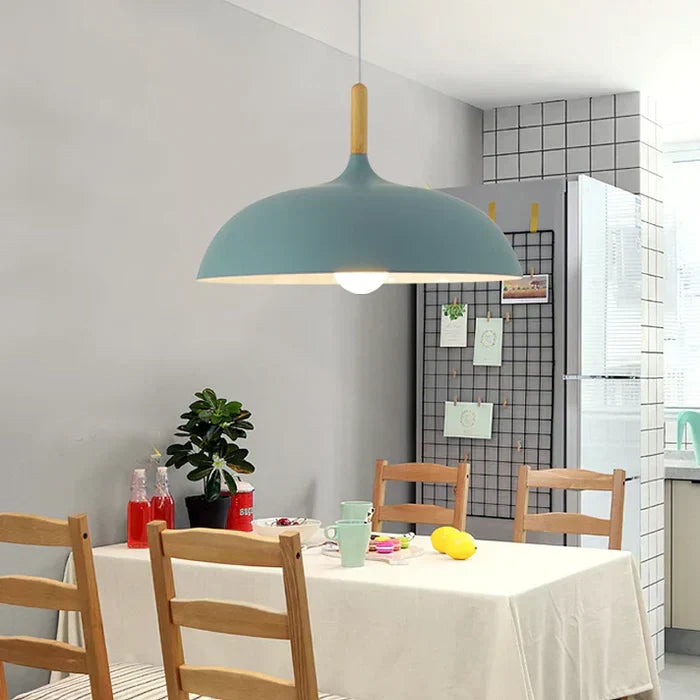 Scandinavian Oak Ceiling Lamp | Modern and Energy-Efficient