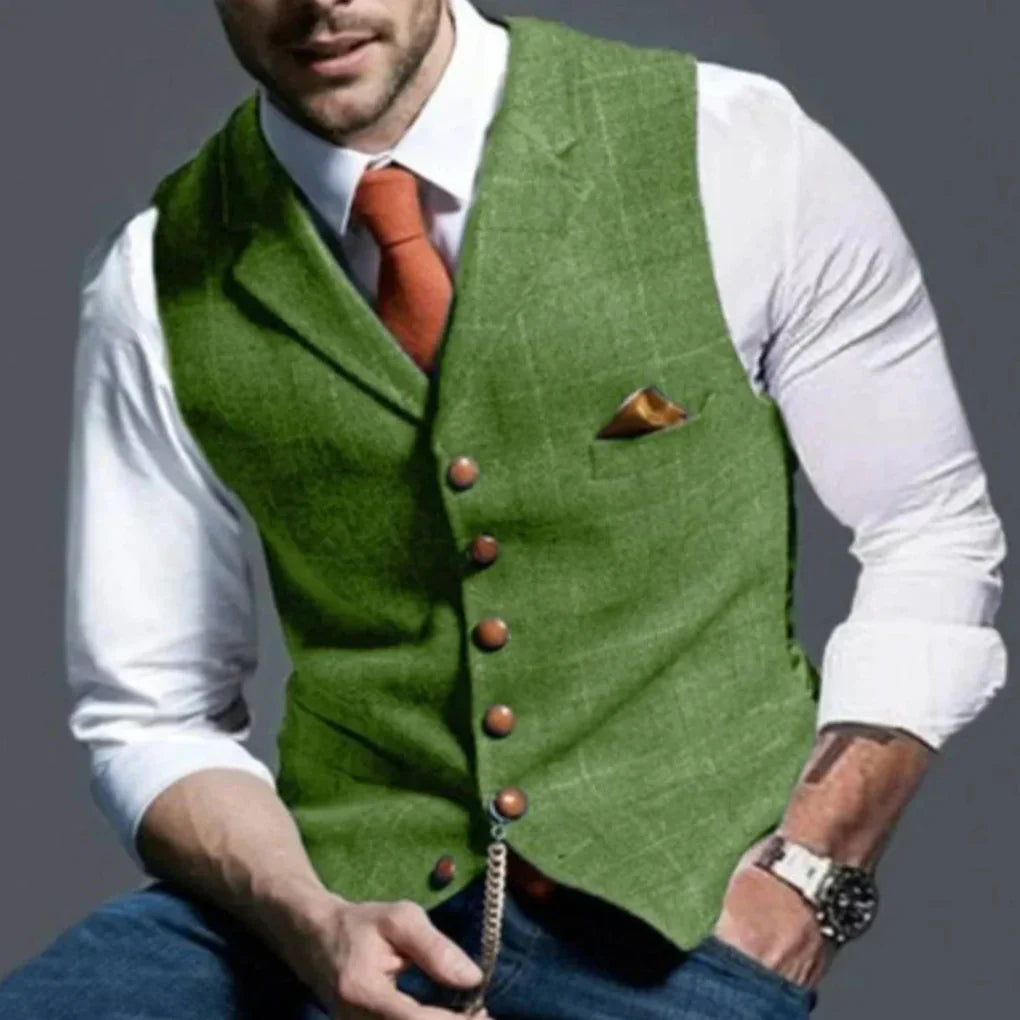 Men’s Vintage Waistcoat – Classic Heritage with Layered Style
