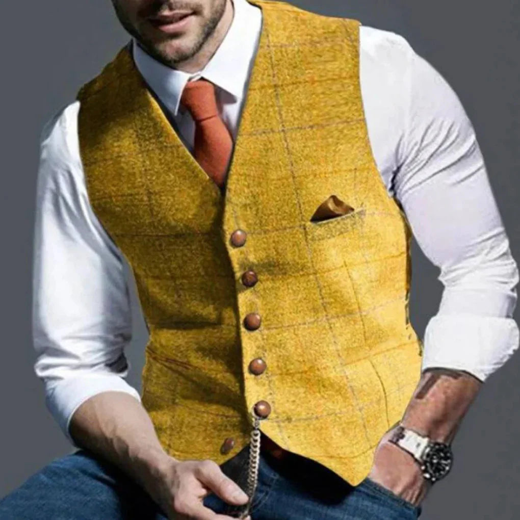 Men’s Vintage Waistcoat – Classic Heritage with Layered Style