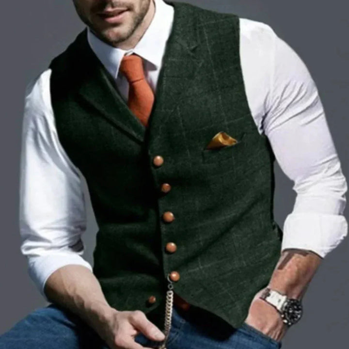 Men’s Vintage Waistcoat – Classic Heritage with Layered Style