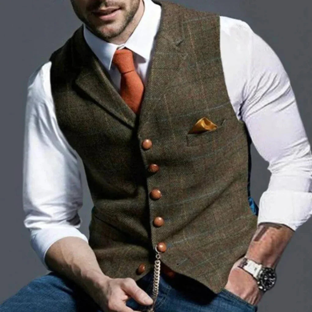 Men’s Vintage Waistcoat – Classic Heritage with Layered Style