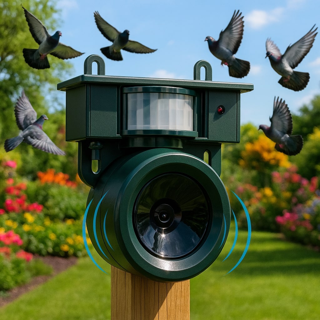 Keep Pigeons Off Your Balcony and Garden | Bird Defense Device | VogelBlock