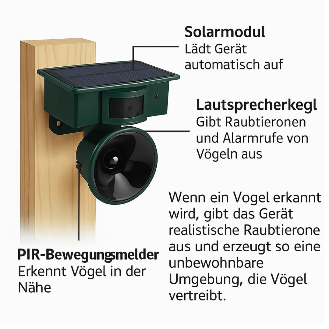 Deter Pigeons from Balcony and Garden | Bird Deterrent Device | VogelBlock