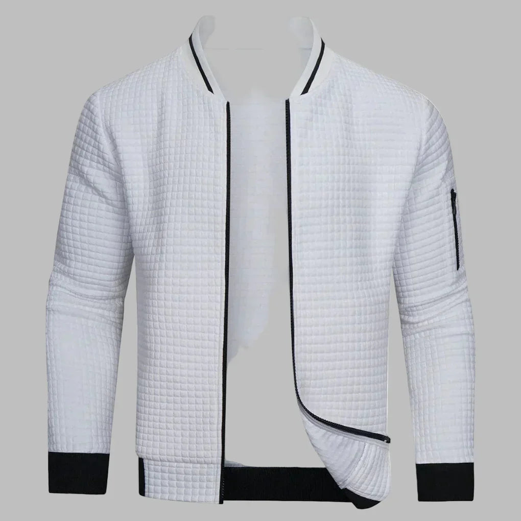 Comfortable and Warm Men’s Zip-Up Sweater