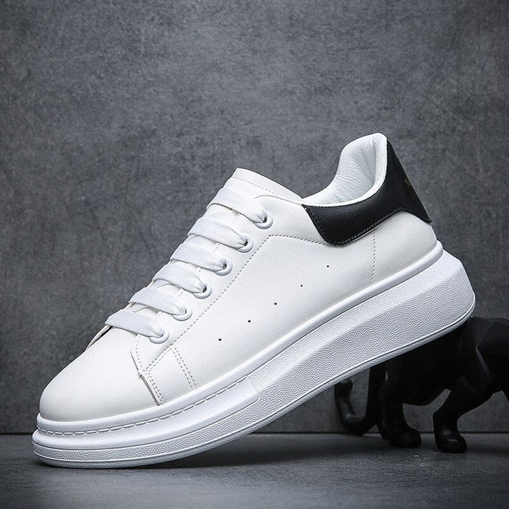 White Men's Sneakers | Thick, Comfortable Sole | Timeless Design