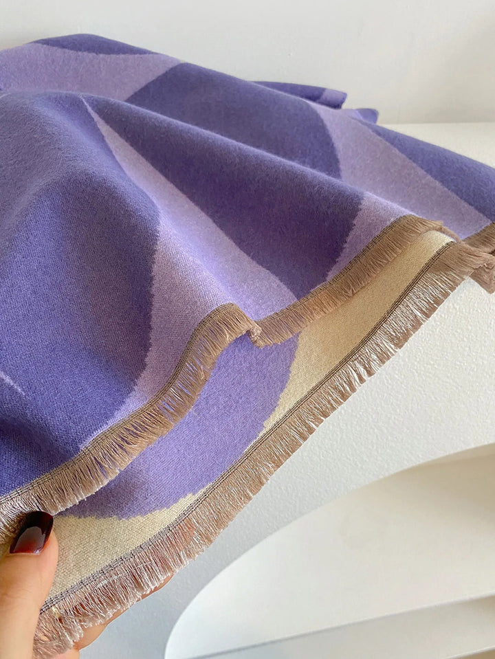 Women's Reversible Cashmere Scarf – Elegance and Warmth
