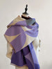 Women's Reversible Cashmere Scarf for Elegance and Warmth