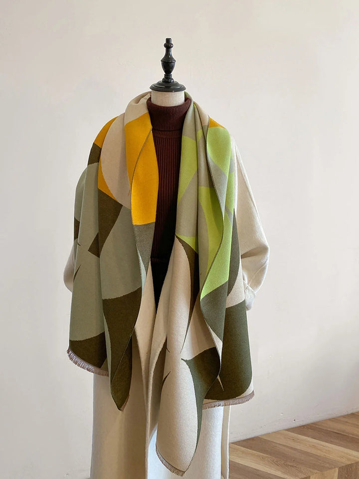 Women's Reversible Cashmere Scarf – Elegance and Warmth