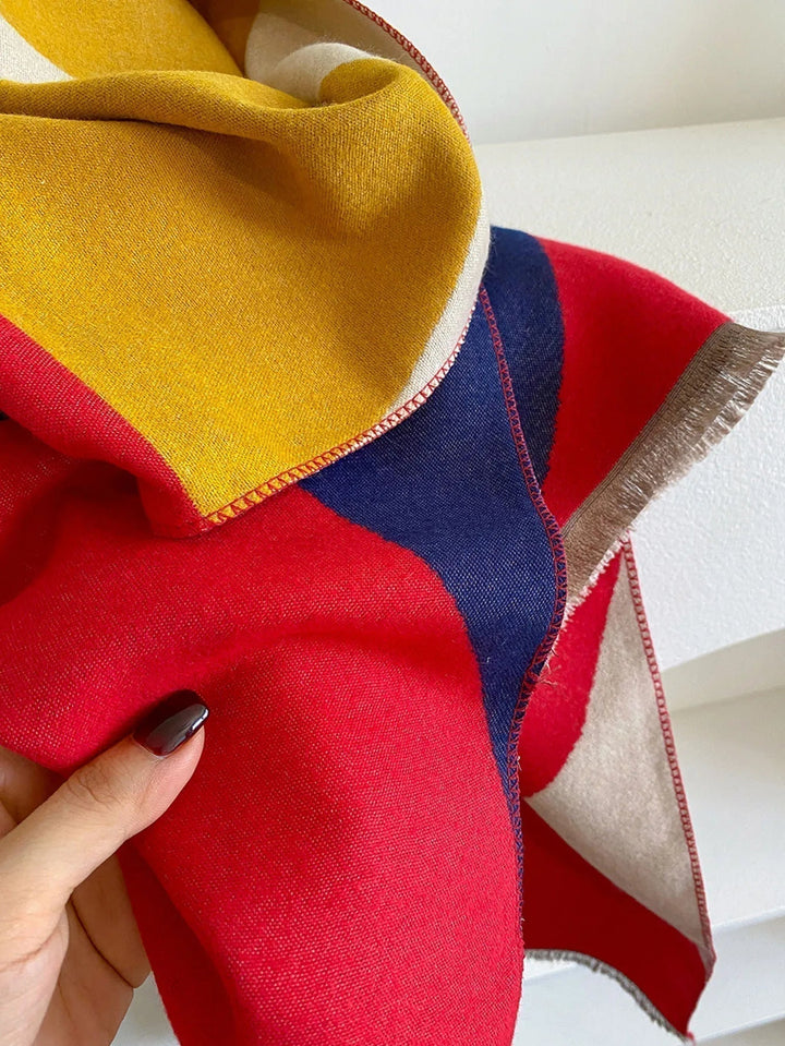 Women's Reversible Cashmere Scarf – Elegance and Warmth