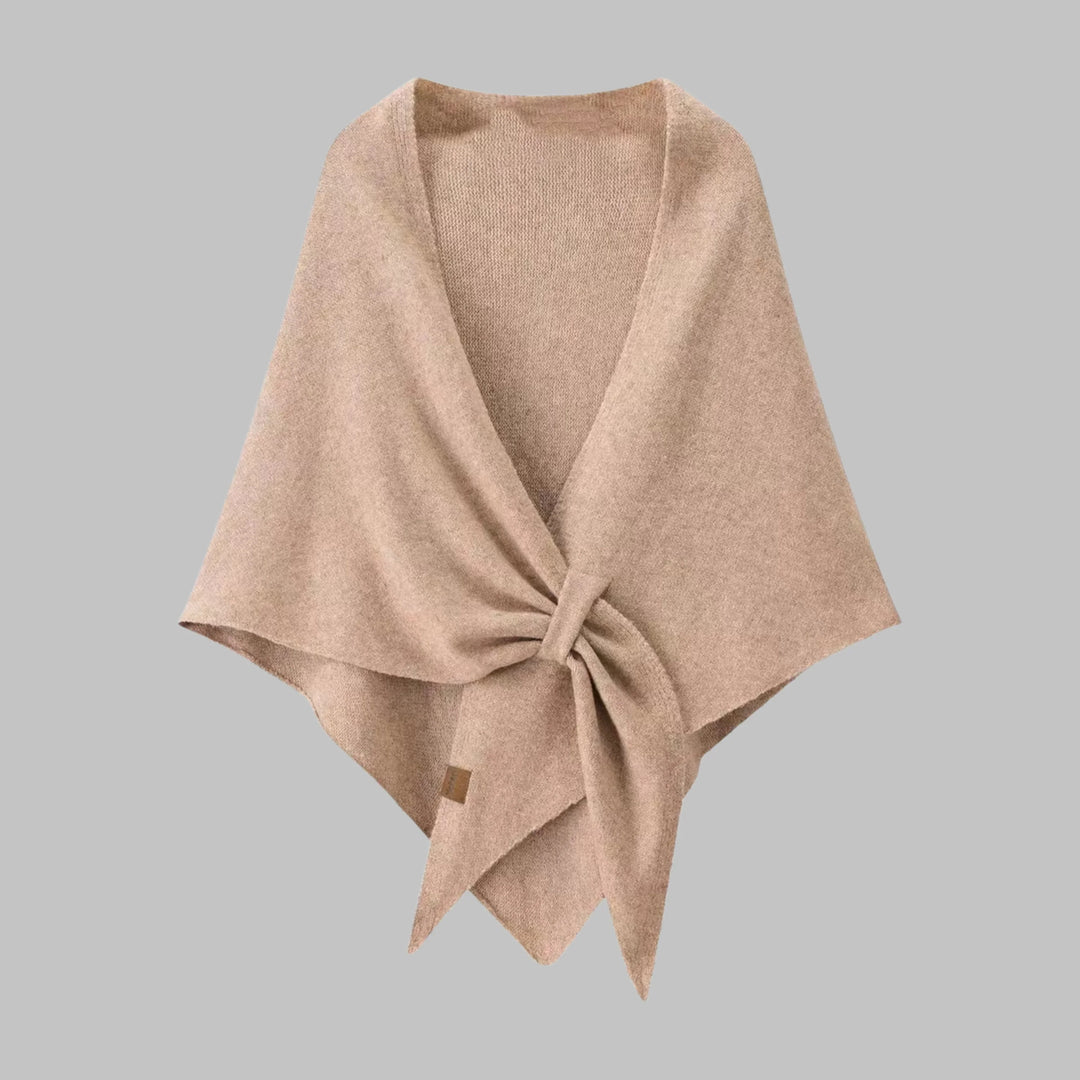 Bold Striped Soft Knit Triangle Shawl