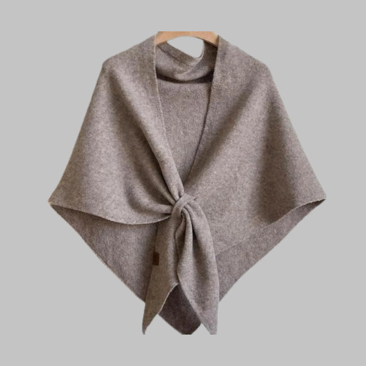 Bold Striped Soft Knit Triangle Shawl