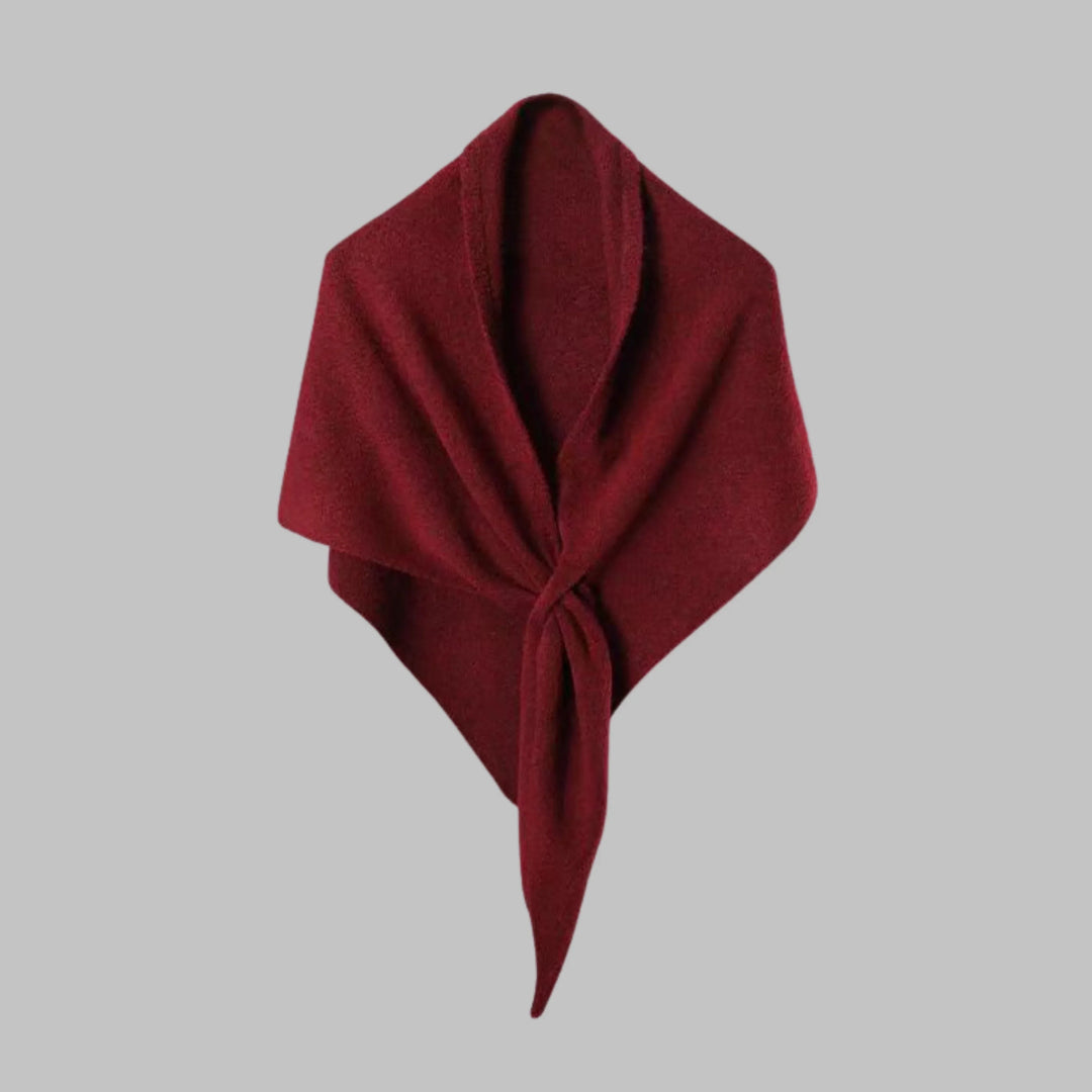 Bold Striped Soft Knit Triangle Shawl