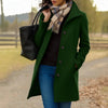 Single-Breasted Wool-Blend Midi Coat