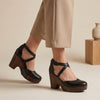 Alice | Womens Block Heel Strap Platform Heels